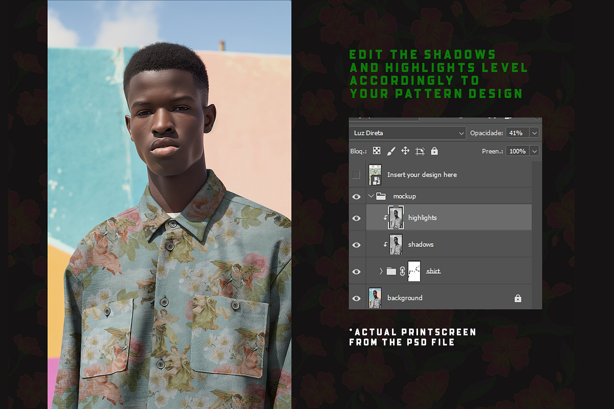 Men shirt mockup bundle - 06 files, a Shirt Mockup by Apparel Mockups (Photo 4 of 4)
