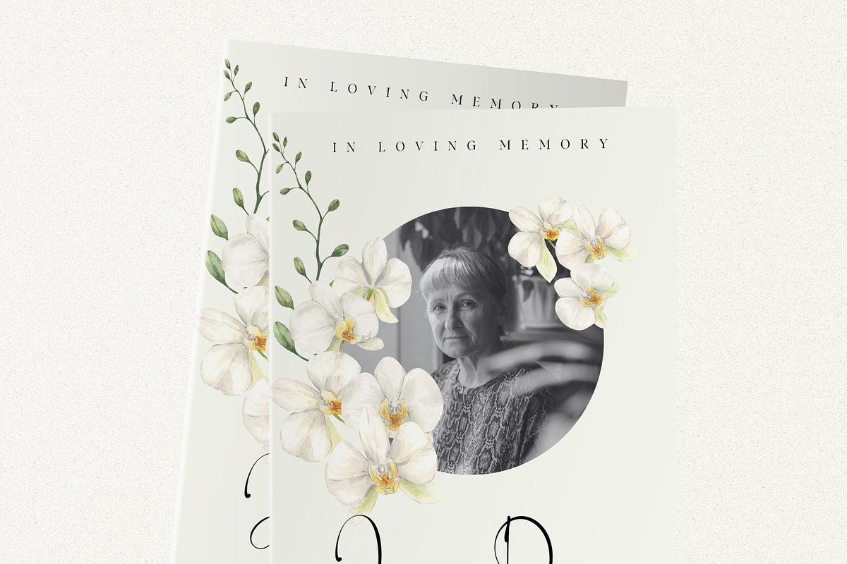 Funeral Program Template Set I Canva, an Invitation Template by The Social Stuff (Photo 1 of 10)