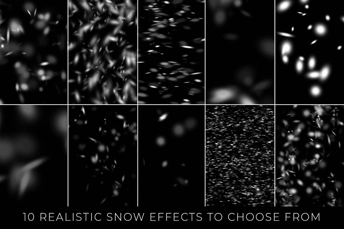 10 Realistic Photoshop Snow Brushes, a Brush Add-On by Dene Studios (Photo 2 of 8)