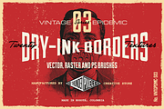 20 Dry-Ink Borders Textures - VES03, a Texture Graphic by Thundr Co. (Thumbnail 1 of 5)