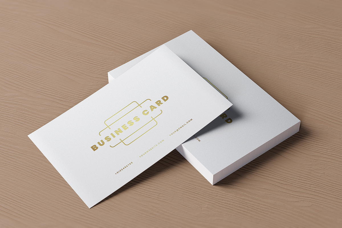 Stacked Business Card Mockup, an Advertising Mockup by Artnivora.Std (Photo 4 of 4)