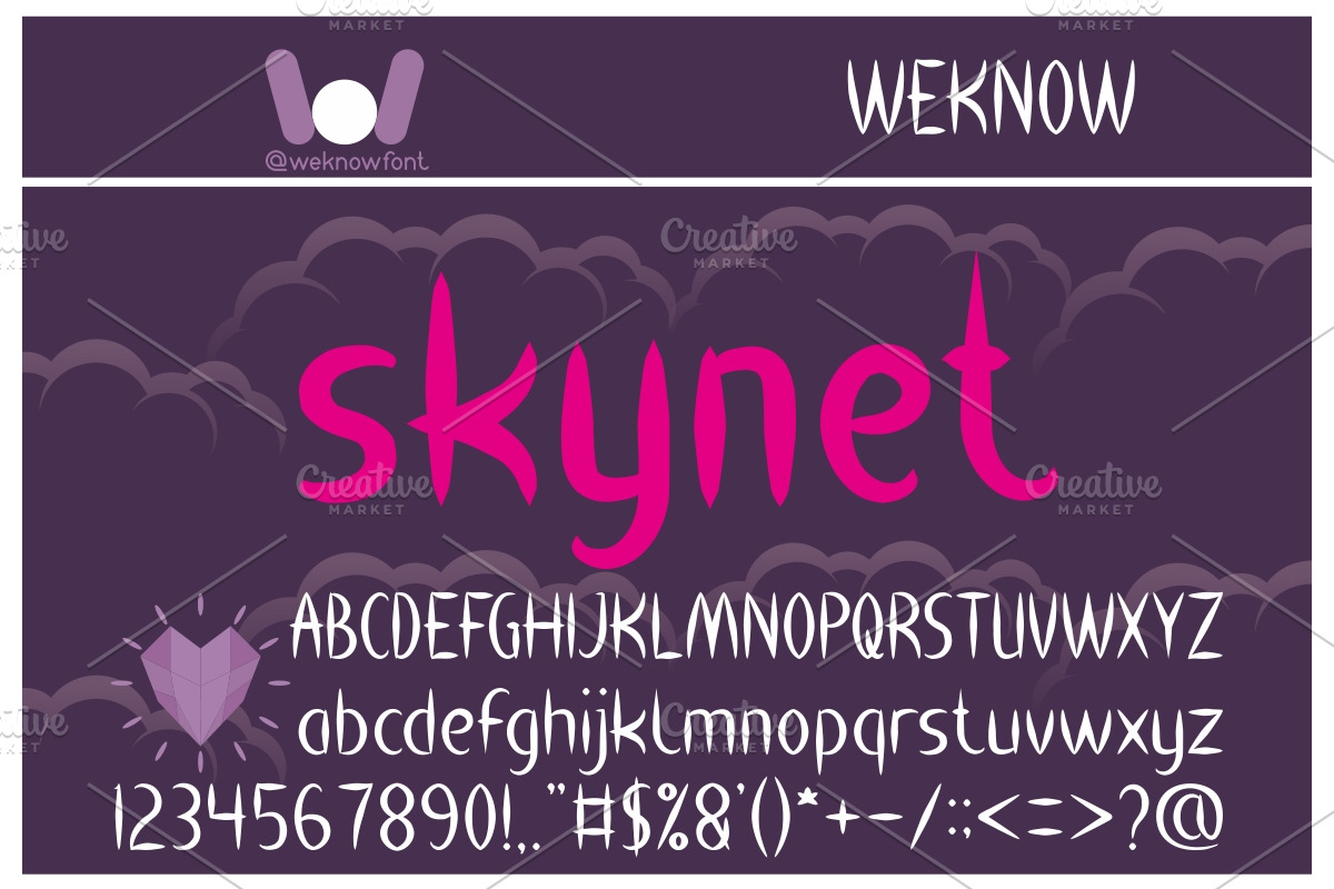 heart shaped font, a Font by weknow (Photo 5 of 5)