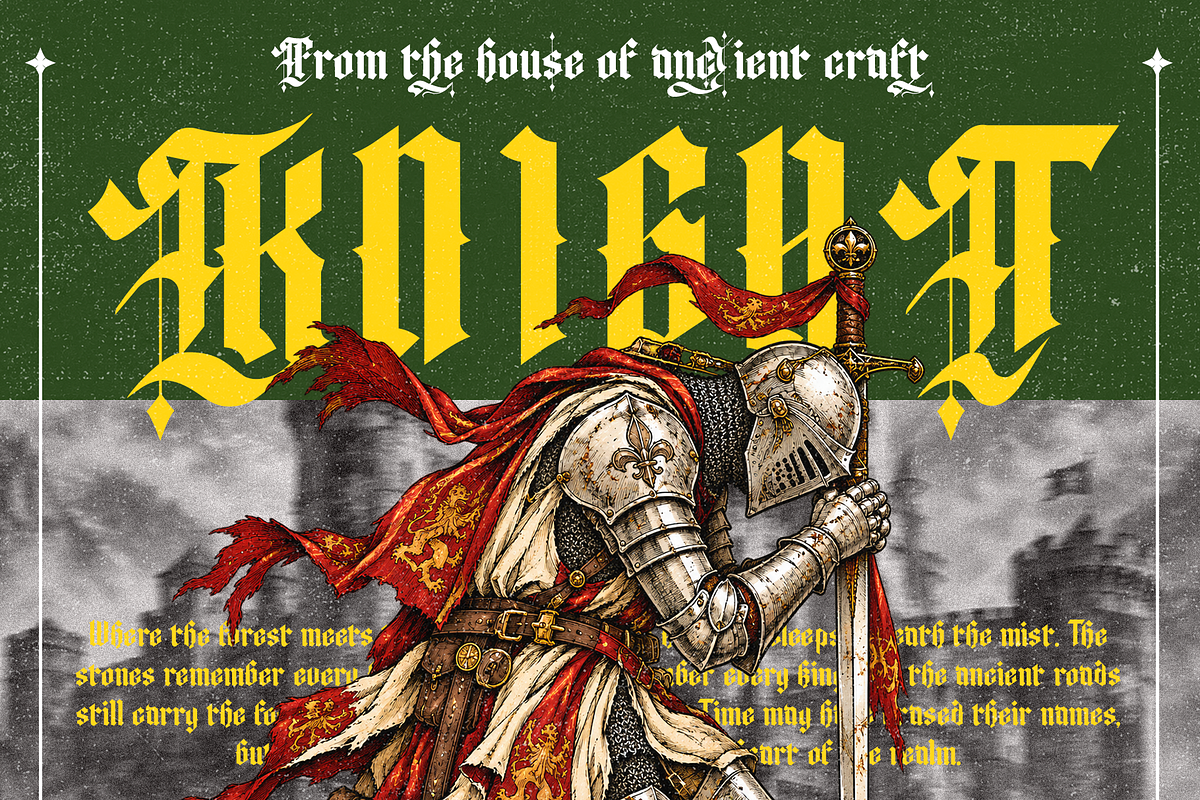 Rhavens, a Blackletter Font by Rahagita Studio (Photo 9 of 14)