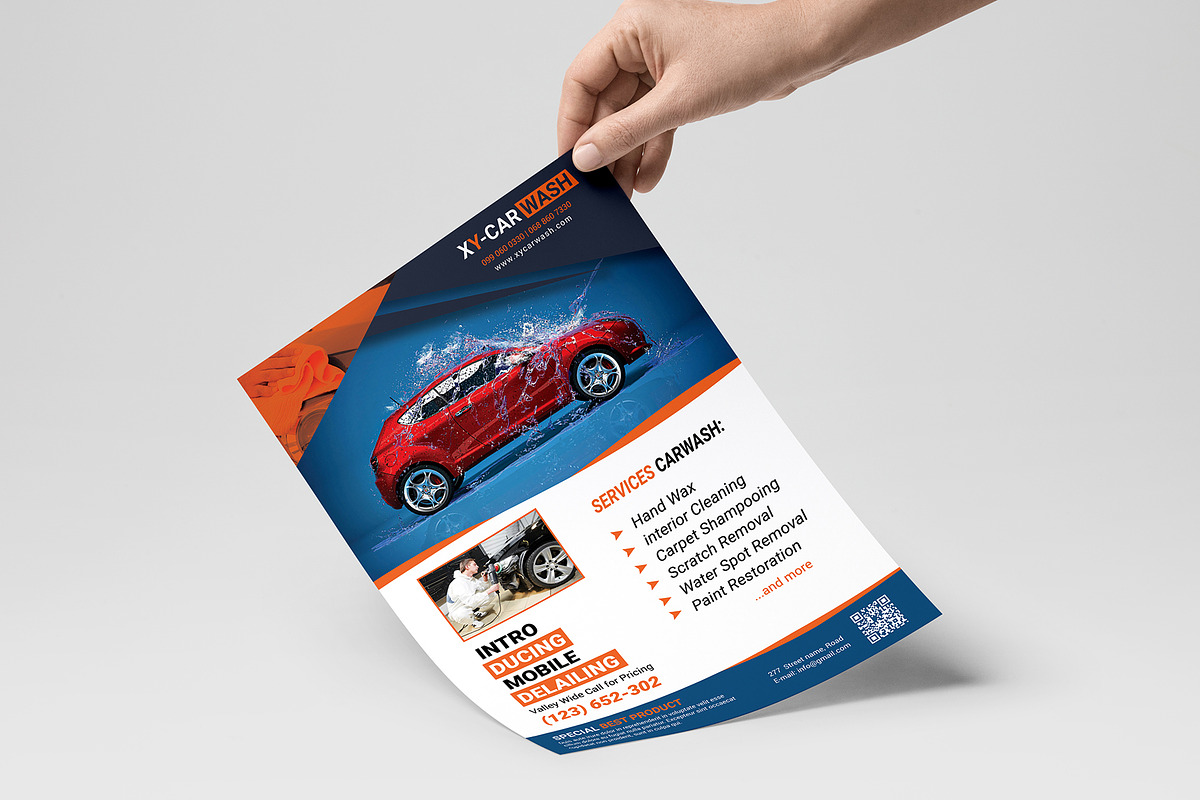 Car Wash Flyer Templates, a Flyer Template by ideaz_sabbir (Photo 3 of 7)