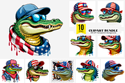 Alligator Png, Patriotic Png Bundle, an Illustration by Clipart Bloom (Thumbnail 1 of 11)