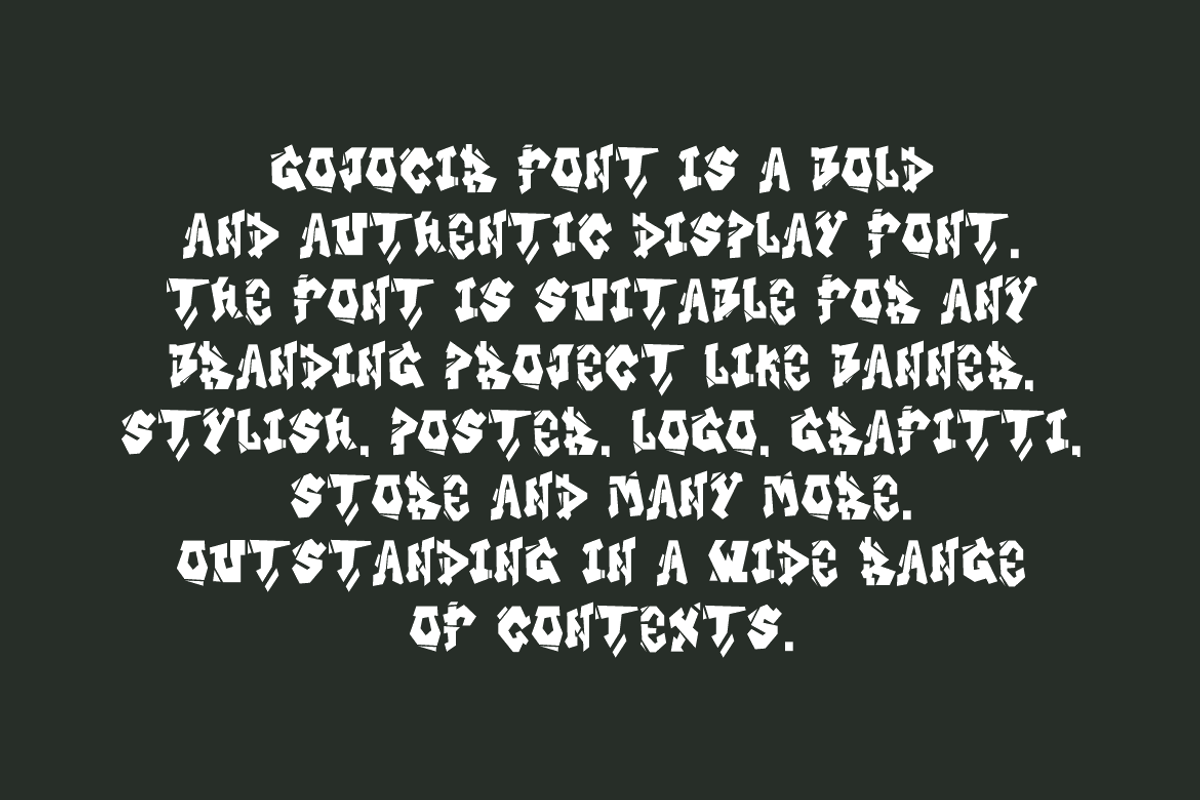 Gojocir -  Graffiti Font, a Handwritten Font by QR Design Studio (Photo 4 of 6)