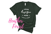 Bella Canvas TShirt Mockups On White, a Shirt Mockup by lock and page (Thumbnail 14 of 92)