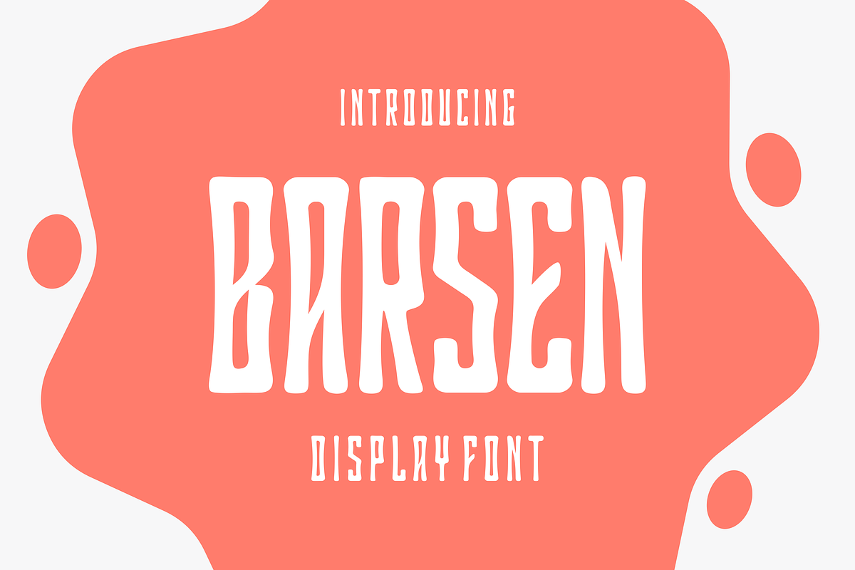 Barsen - Magazine Display Font, a Handwritten Font by lelevien