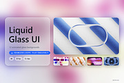Liquid Glass UI - 12 4K Loops, a Background Graphic by Photocreo Michal Bednarek (Thumbnail 1 of 7)