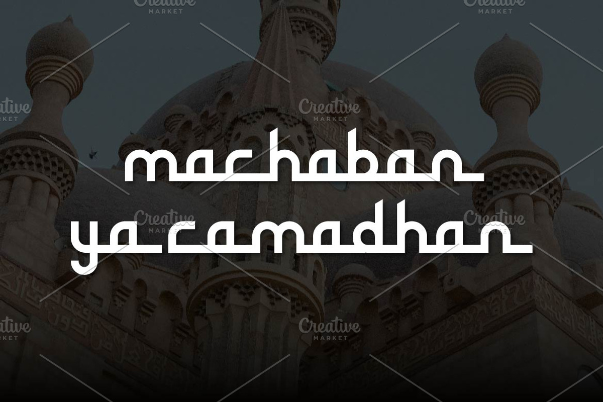 Sharifa Ramadhan Theme Font, a Sans Serif Font by Artiveko (Photo 2 of 10)