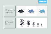 JI Gaming Weapons Glyph Icons V2, a Solid Icon by Jumbo Icons (Thumbnail 3 of 4)
