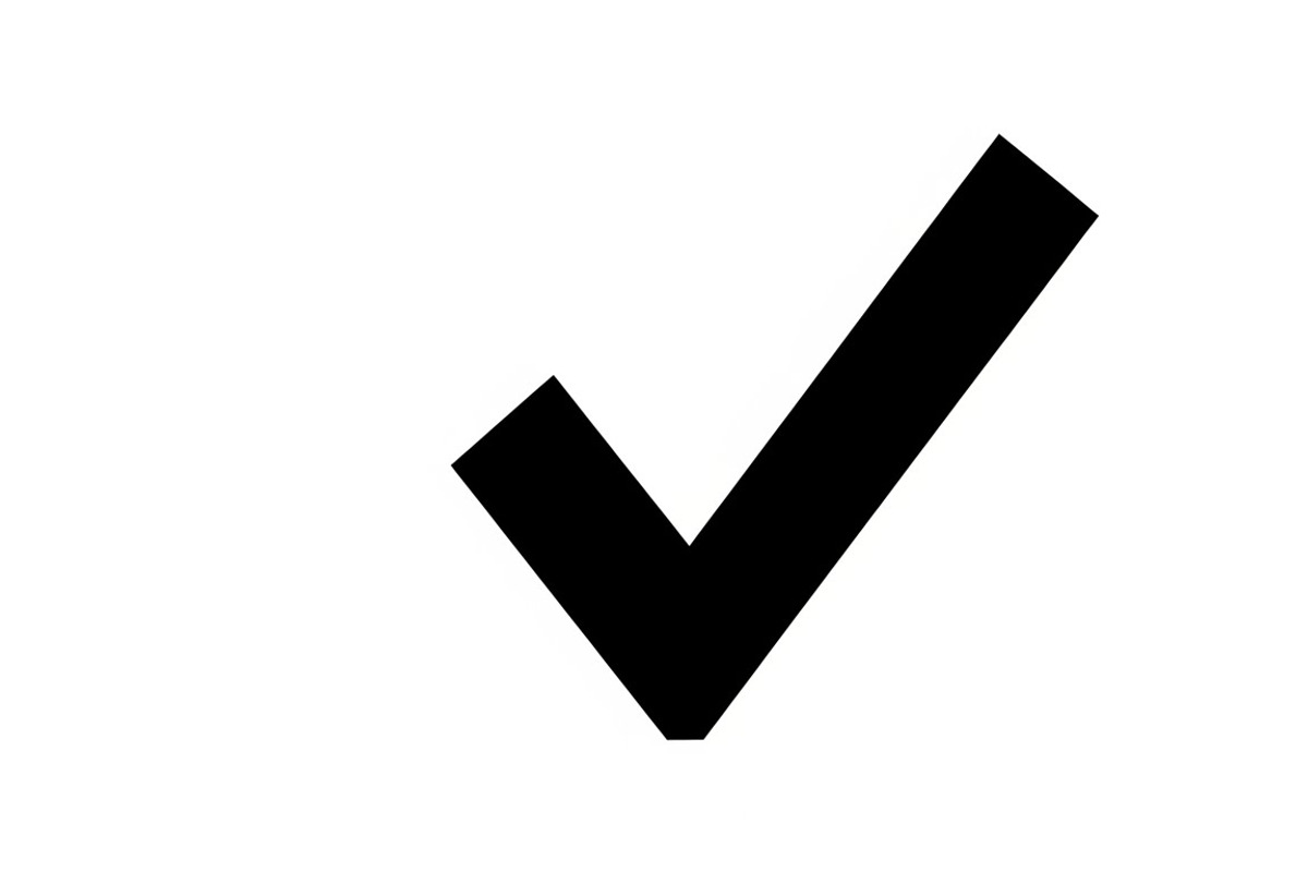 Simple and bold checkmark silhouette, an Illustration by Amazin_art (Photo 13 of 26)