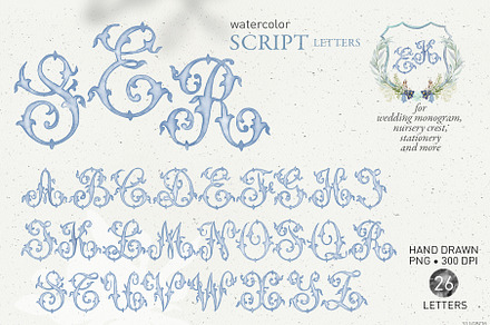 Crest wedding script letters png