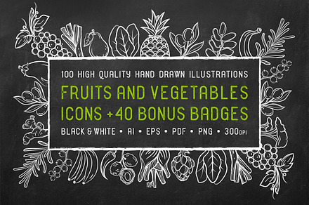 Fruits & Vegetables + Badges
