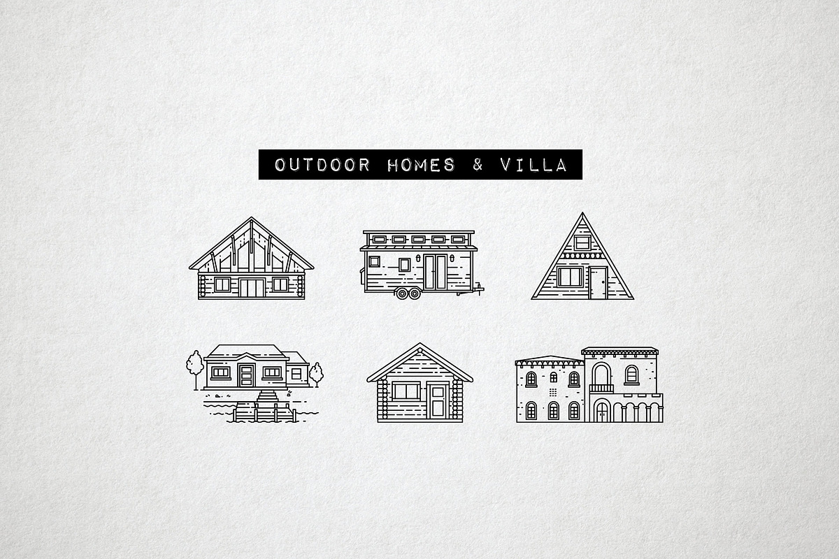 50 Real Estate Icons, Property, City, an Outline Icon by Hatch Design Workshop (Photo 6 of 9)