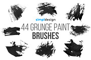 Stamp Grunge Paint Photoshop Brushes, a Brush Add-On by SimplDesign (Thumbnail 1 of 4)