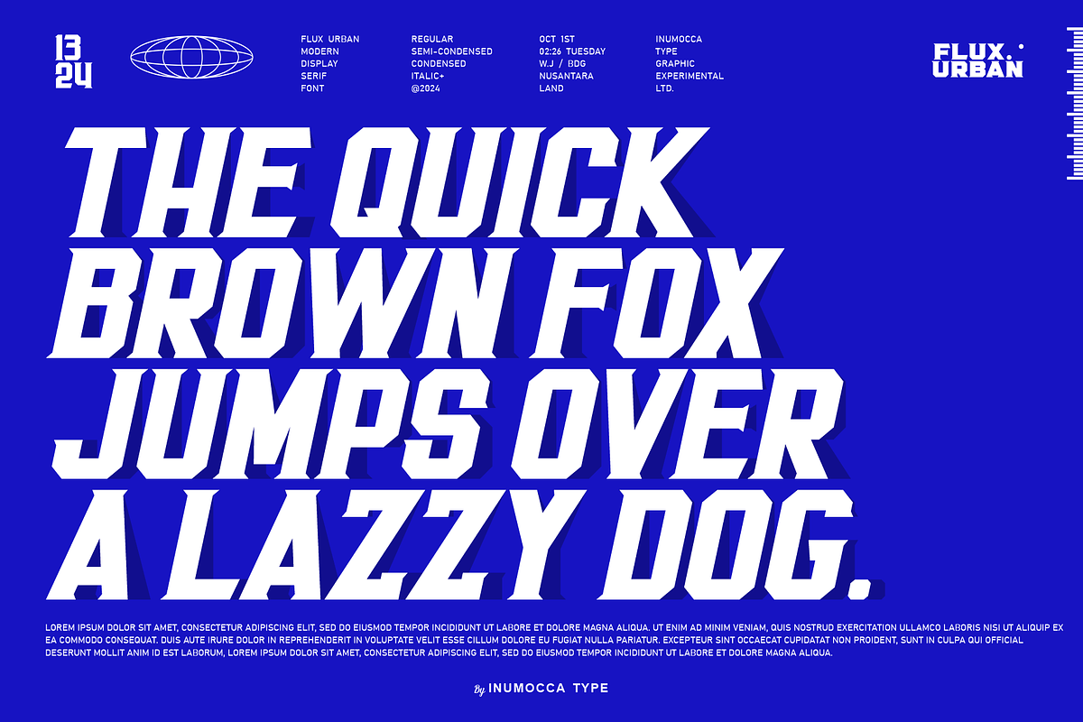Flux Urban, a Serif Font by inumocca_type (Photo 6 of 11)