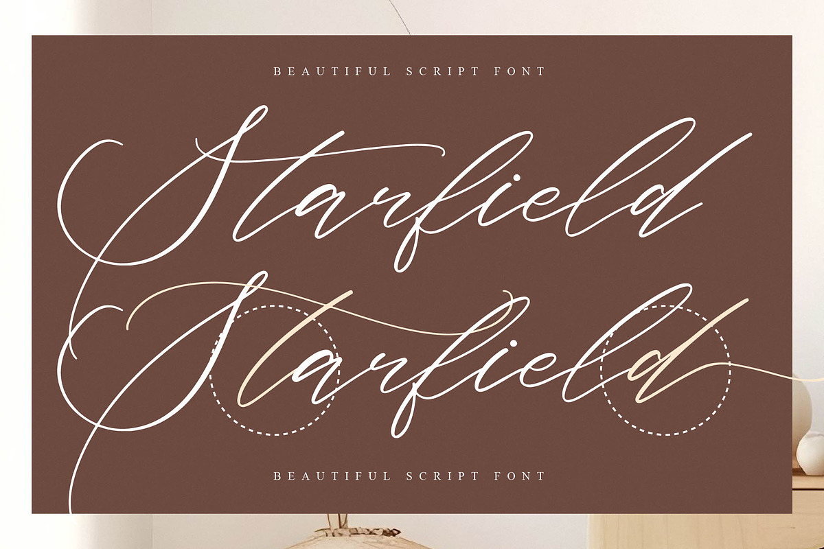 Starfield Brightens, a Script Font by operatype.co (Photo 2 of 15)