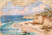 Nautical Maps Junk Journal Paper, a Background Graphic by Printable Treasure (Thumbnail 2 of 4)