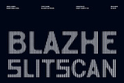 Blazhe Slitscan, a Sans Serif Font by Craft Supply Co. (Thumbnail 1 of 8)