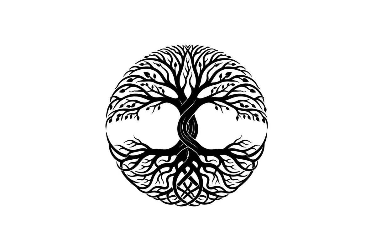 Tree of Life Circle SVG Bundle, an Illustration by Gfx_Store (Photo 13 of 50)