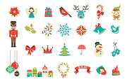 Christmas Alphabet Poster & elements, a Decorative Illustration by Marish (Thumbnail 4 of 8)