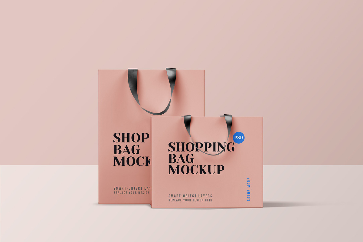 Shopping Bag Mockup Set, a Mockup by Graphicsfuel (Photo 5 of 9)