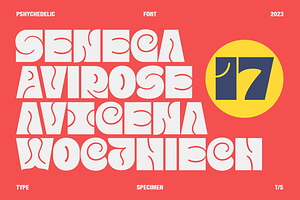 Makeba - Psychedelic Header Typeface