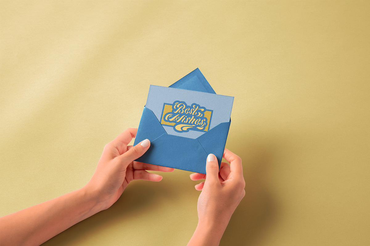 Best Wishes lettering, an Object Graphic by Guillaume Laserson (Photo 5 of 5)