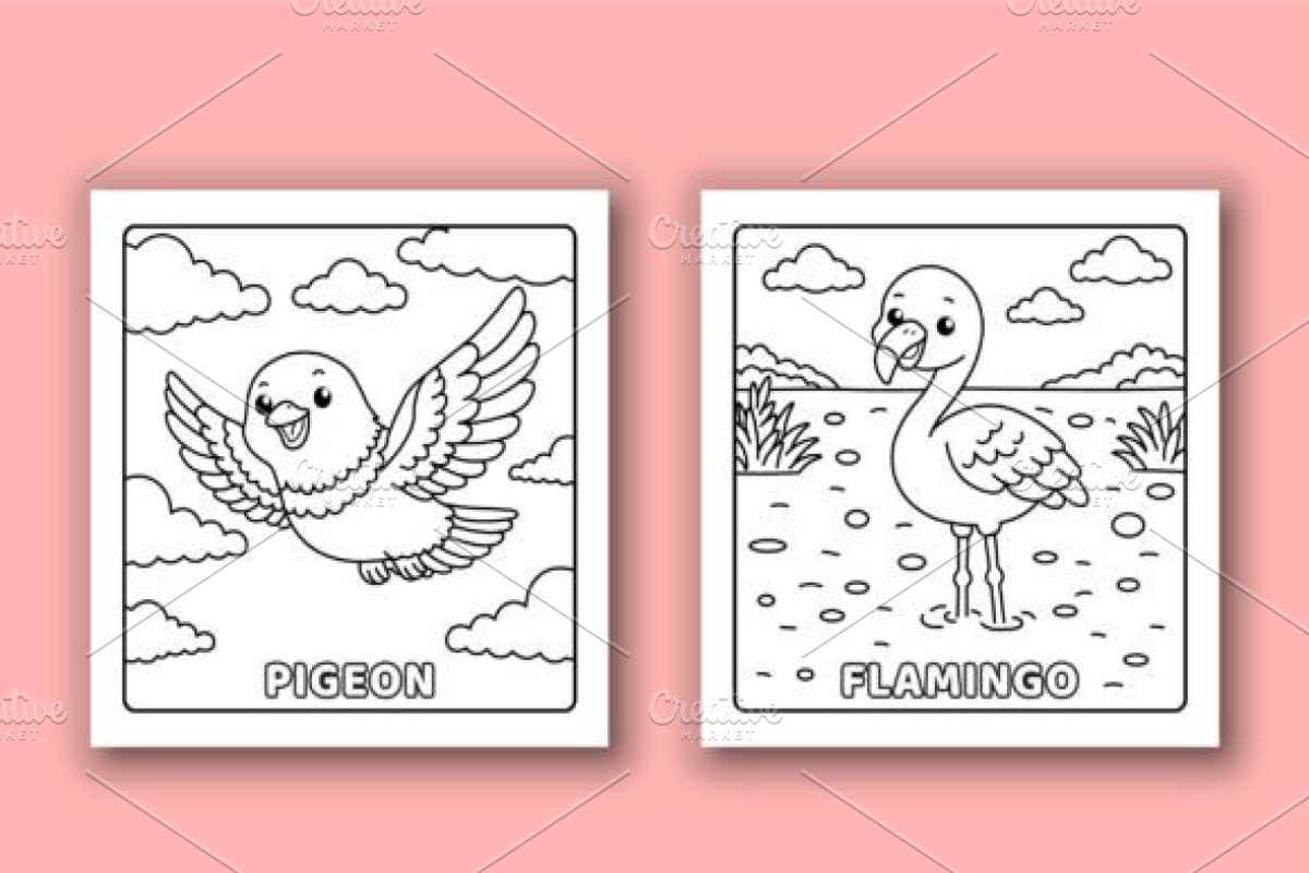 Cute Birds Fun and Easy, an Animal Illustration by Design Station (Photo 3 of 4)