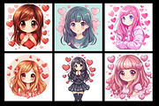 Valentine Anime Coloring Pages, a Person Illustration by protabsorkar11 (Thumbnail 7 of 7)