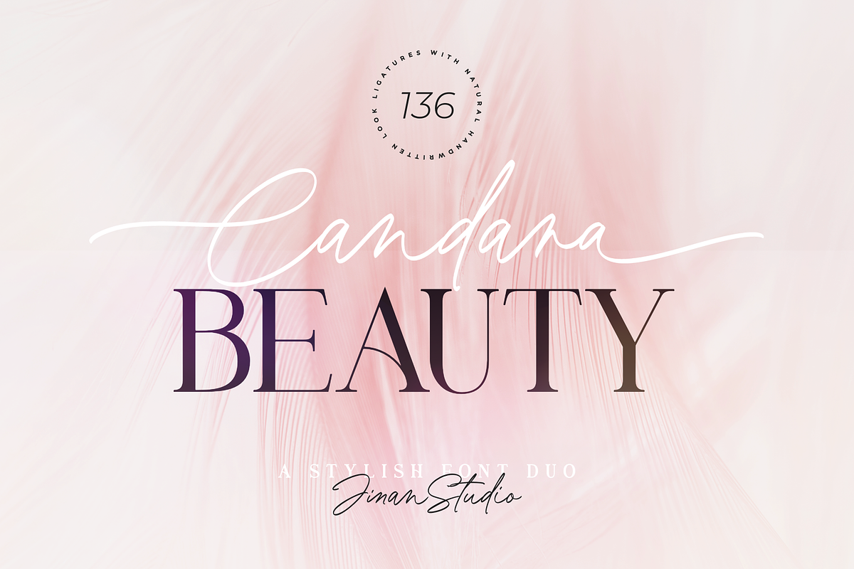 Candara Beauty - A Stylish Font Duo, a Script Font by Ainun Jinan (Photo 1 of 13)