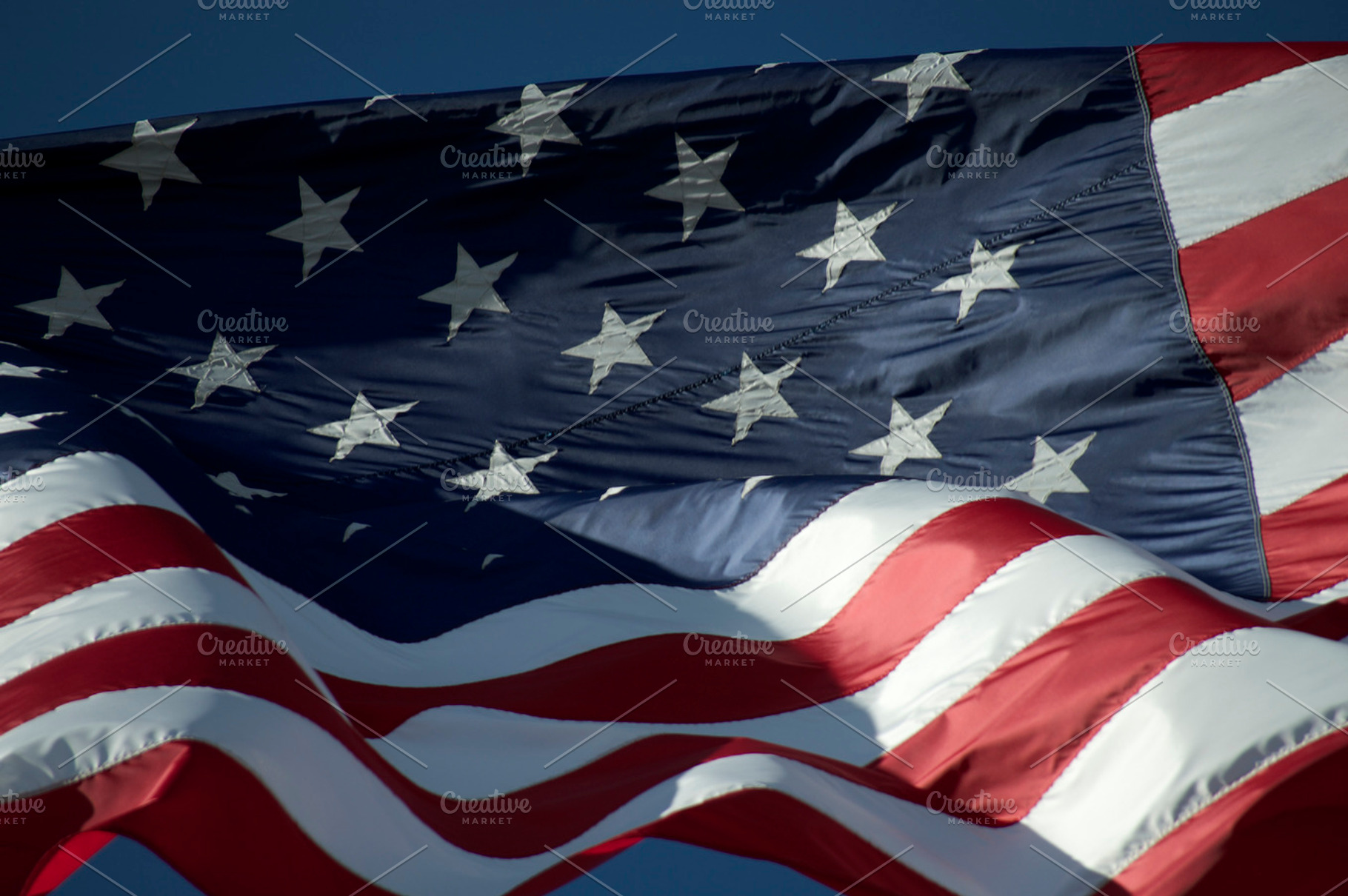 Esprit Americana 2 Featuring American Flag And Stars