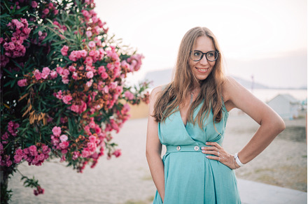 Elegant Woman Posing with Pink, a Person Photo by Jan Jack Russo Media
