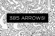 385 Hand Drawn Vector Arrows, a Work Illustration by Graticle (Thumbnail 1 of 2)