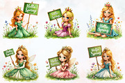 Hello Spring Angel Sublimation Png, an Illustration by RobertsArt (Thumbnail 6 of 7)