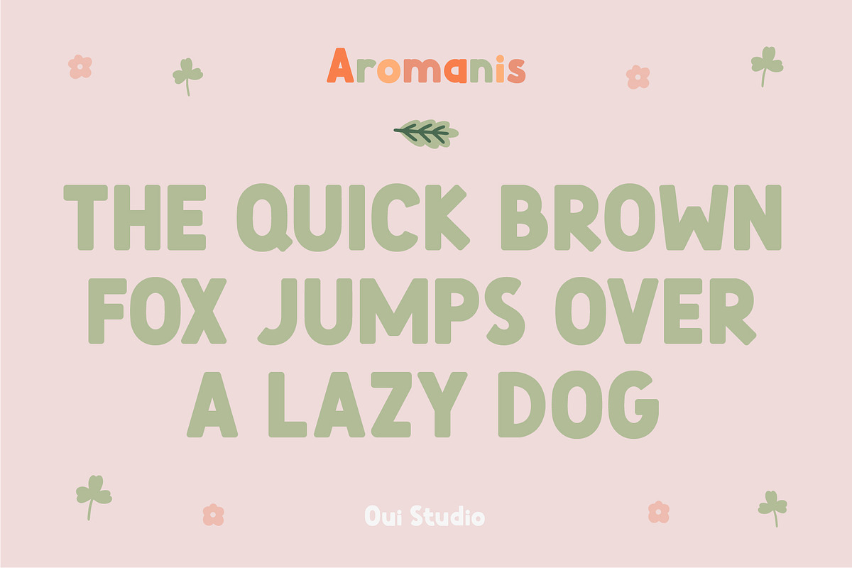 Aromanis Sweet Font + Bonus, a Sans Serif Font by Oui Studio (Photo 2 of 16)