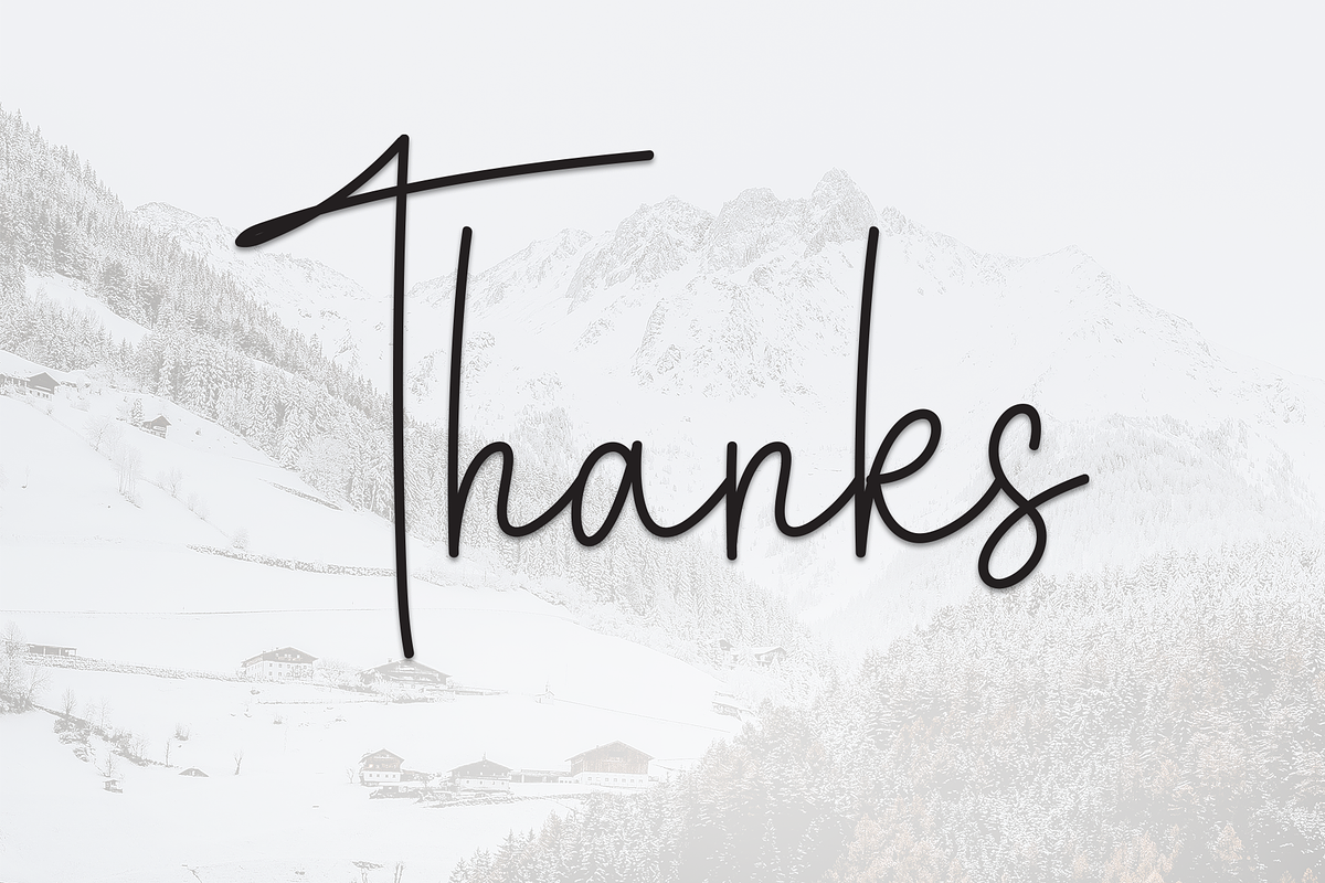 Winter Highland | Script Font, a Handwritten Font by Scratchones (Photo 8 of 8)