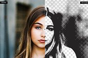 Pinhole Halftone Photoshop Actions preview 5