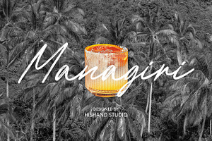 Managiri Aesthetic Brush Font
