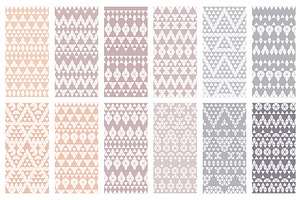 32 Aztec seamless patterns