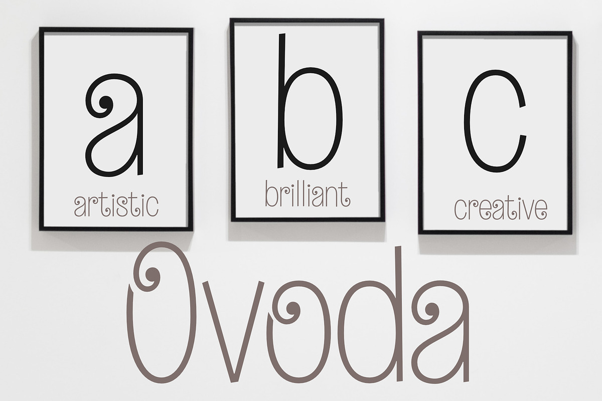 Ovoda - an elegant, playful font!