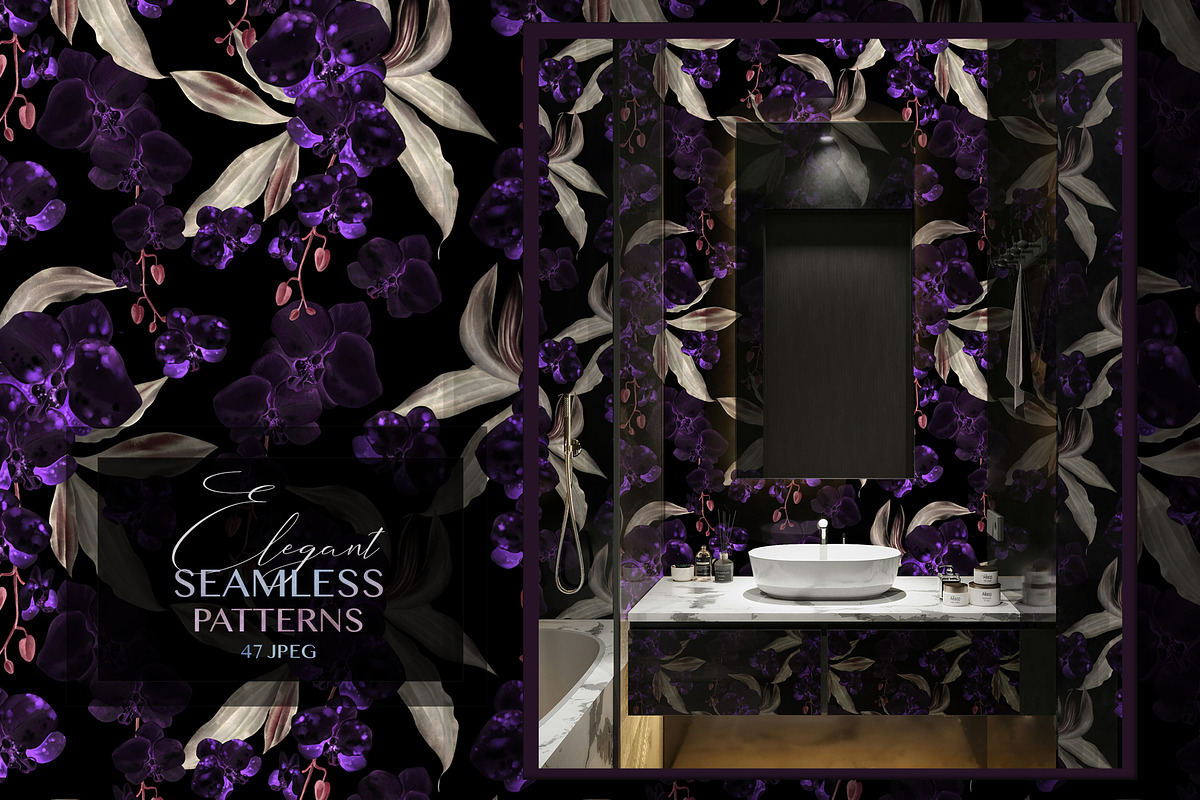 ELEGANT FLOWERS PATTERNS, a Pattern Graphic by Knopazyzy (Photo 4 of 18)
