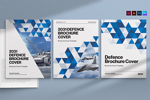 Geometric Brochure Cover Template, a Brochure Template by BrandPacks