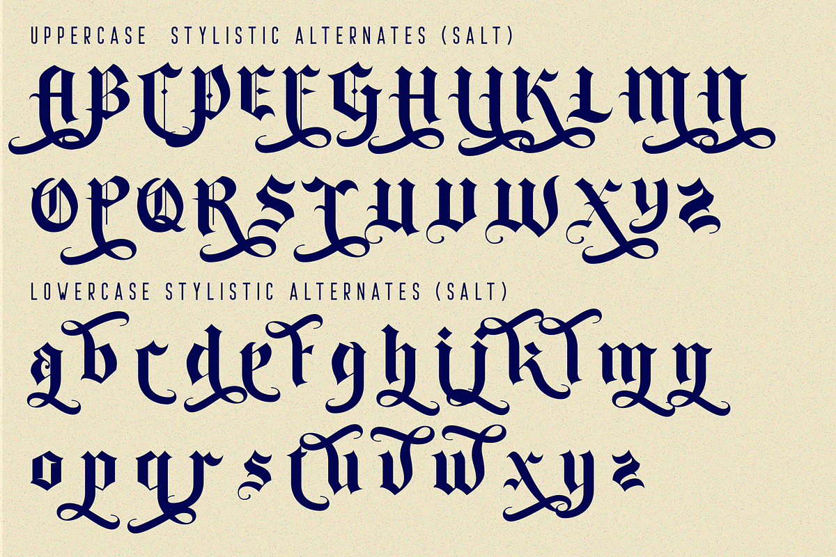 Aubange Belgium Font, a Blackletter Font by 177Studio (Photo 5 of 6)