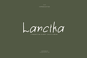 Lancika | Minimal Handwritten Font, a Handwritten Font by Illousa (Thumbnail 1 of 7)