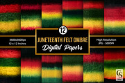 Juneteenth Felt Ombre Digital paper, a Pattern Graphic by Creative Store (Thumbnail 1 of 5)