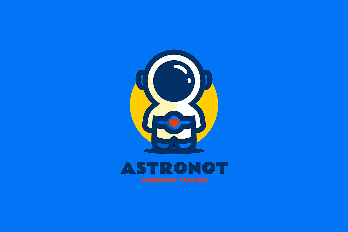 Astronaut Mascot Cartoon Logo, a Branding & Logo Template by Artnivora.Std