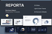 Business Report Google Slides, a Presentation Template by New Coral Design (Thumbnail 1 of 6)