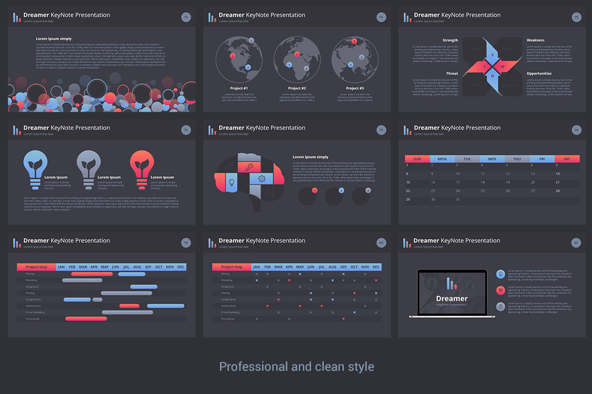 Dreamer PowerPoint Template, a Presentation Template by HiSlide.io